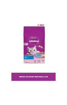 Whiskas Ton Balıklı Kuru Kedi Maması 3.8 Kg 3 Adet Whiskas Ton Balıklı Kuru Kedi Maması 3.8 Kg 3 Adet