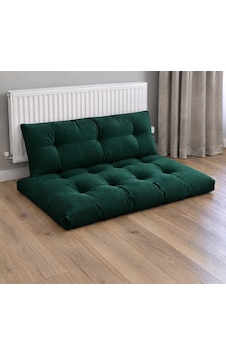 Kadife Döşemelik Kumaştan El Emeği Alt Üst Takım Petek Önü Minder 100x65cm Koyu Yeşil Kadife Döşemelik Kumaştan El Emeği Alt Üst Takım Petek Önü Minder 100x65cm Koyu Yeşil