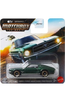 Matchbox The Movie - 1968 Ford Mustang Fastback - 2026 - Koyu Yeşil - Jnd15 1/64 Matchbox The Movie - 1968 Ford Mustang Fastback - 2026 - Koyu Yeşil - Jnd15 1/64