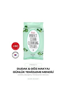 Makyaj Temizleme Mendili Perfect Clean Daily Cleansing Tissues 30'lu Makyaj Temizleme Mendili Perfect Clean Daily Cleansing Tissues 30'lu