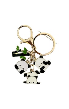 Sevimli Pandalar Metal Charm Anahtarlık Çok Renkli Çok Renkli Sevimli Pandalar Metal Charm Anahtarlık Çok Renkli Çok Renkli