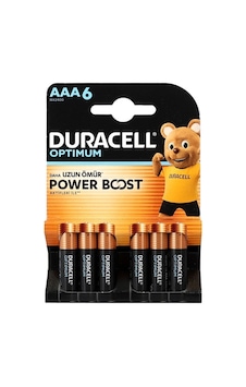 Duracell Optimum Power Boost Aaa İnce Kalem Pil 6lı Duracell Optimum Power Boost Aaa İnce Kalem Pil 6lı