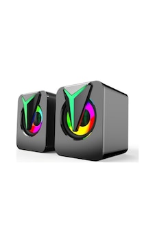 Snopy Sn-83u 2.0 Rgb Işıklı 2wx2ch Siyah Usb Gaming Speaker Mini Hoparlör Snopy Sn-83u 2.0 Rgb Işıklı 2wx2ch Siyah Usb Gaming Speaker Mini Hoparlör