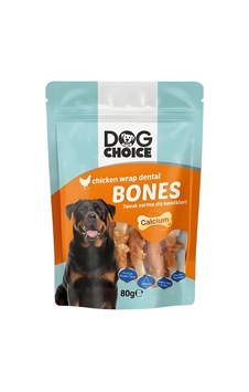 Dog Choice Kalsiyumlu Tavuk Sarma Diş Kemiği Köpek Ödül Maması 80g Dog Choice Kalsiyumlu Tavuk Sarma Diş Kemiği Köpek Ödül Maması 80g