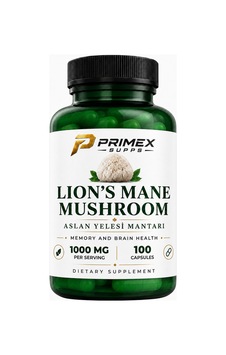Lion's Mane Mushroom Alsan Yelesi Mantarı 1000 Mg 100 Kapsül Lion's Mane Mushroom Alsan Yelesi Mantarı 1000 Mg 100 Kapsül
