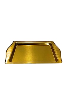 Küçük Boy Gold Tutmalı Tepsi Çr