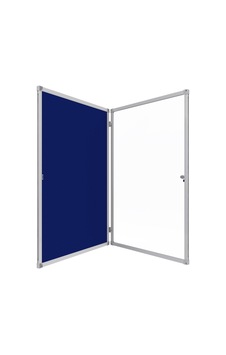 Kilitli Cam İlan Panosu 70x100cm Kumaş Diğer