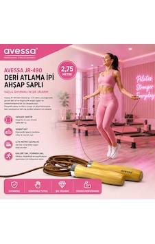 Avessa Jr-490 Deri Atlama İpi Avessa Jr-490 Deri Atlama İpi