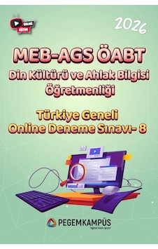 2026 Meb-ags Öabt Din Kültürü Ve Ahlak Bilgisi Öğretmenliği Türkiye Geneli Online Deneme Sınavı-8