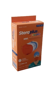 Steraplus Colors Ffp2 5 Katmanlı Telli N95 Maske Turuncu 10'lu Steraplus Colors Ffp2 5 Katmanlı Telli N95 Maske Turuncu 10'lu