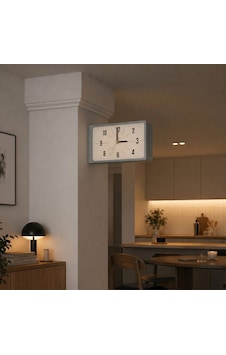 Fibrika Store Retro Station Duvar Saati - Minimalist Tasarım Gri