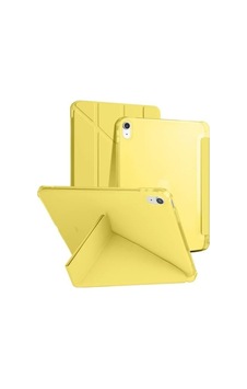 Apple iPad Uyumlu 11. A16 11inç/10. 10.9inç İle Uyumlu Kılıf Kalem Bölmeli Trifolding Case Sarı Sku: Zeusb0g58qj1ky Arka Kapak
