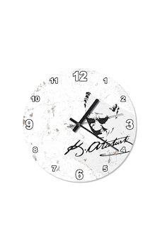 Çatlak Zeminde Atatürk Imza Özel Tasarım Duvar Saati (408136679) Çok Renkli Çatlak Zeminde Atatürk Imza Özel Tasarım Duvar Saati (408136679) Çok Renkli