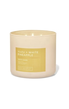 Bath & Body Works Yuzu & White Pineapple Büyük Mum 411 G Çok Renkli Bath & Body Works Yuzu & White Pineapple Büyük Mum 411 G Çok Renkli