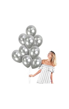 Vıp 100pcs Shıny Metallıc Silver Balloon Vıp Kalite Parlak Metalik Gümüş Balon Helyum Gazı Uyumludur Vıp 100pcs Shıny Metallıc Silver Balloon Vıp Kalite Parlak Metalik Gümüş Balon Helyum Gazı Uyumludur