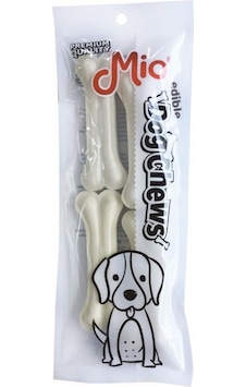 Mio Beyaz Press Deri Köpek Çiğneme Kemiği 10 CM 4'lü 35 G
