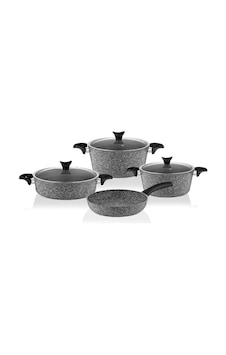 Taç Master Cook Granit Tencere Seti Takımı 7 Parça Gri Taç Master Cook Granit Tencere Seti Takımı 7 Parça Gri