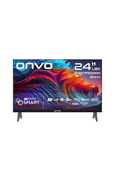 Onvo Smart Tv Android Uydu Alıcılı 12v Karavan Televizyonu 24'' 60 Ekran-1002