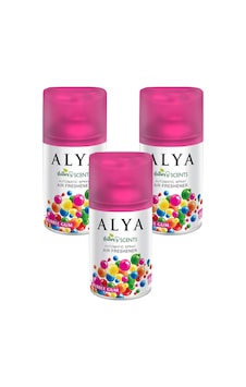 Alya Nature's Scents Bubble Gum Oda Kokusu Yedek Makine Spreyi 3 x 250 ML