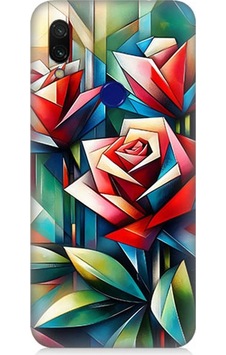Xiaomi Redmi Note 7 Uyumlu Soyut Origami Gül Deseni Desenli Silikon Kılıf Çok Renkli Xiaomi Redmi Note 7 Uyumlu Soyut Origami Gül Deseni Desenli Silikon Kılıf Çok Renkli