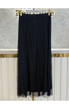Sentez Sz-5496-s Siyah Renk Dantelli Etek Çok Renkli Sentez Sz-5496-s Siyah Renk Dantelli Etek Çok Renkli
