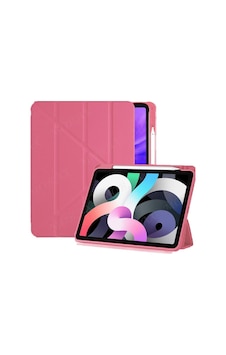 Apple iPad Uyumlu 11. A16 11inç/10. 10.9inç İle Uyumlu Kılıf Kalem Bölmeli Trifolding Case Karpuz Kırmızısı Sku: Zeusb0dwn98qw3 Arka Kapak