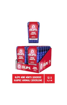 Olips Mini Mints Şekersiz Karpuz Aromalı Şekerleme 12 x 12.5 G