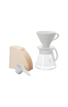 Hario V60 02 Seramik Kahve Demleme Seti Beyaz Hario V60 02 Seramik Kahve Demleme Seti Beyaz