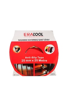 Eratool 25 Mm 25 Metre Merdiven Kaydırmaz Bant Siyah Era12257 Eratool 25 Mm 25 Metre Merdiven Kaydırmaz Bant Siyah Era12257