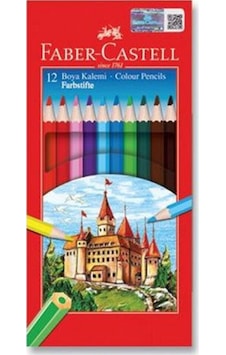 Faber Castell Tam Boy Boya Kalemi 12 Renk Karton Kutu 116312 Faber Castell Tam Boy Boya Kalemi 12 Renk Karton Kutu 116312