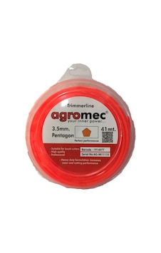 Tırpan Misinası - Agromec 4 Mm 32 Metre Beş Köşe Misina - Pembe