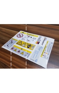 Motor Arıza Airbag Sticker Seti 20Cm Motor Arıza Airbag Sticker Seti 20Cm