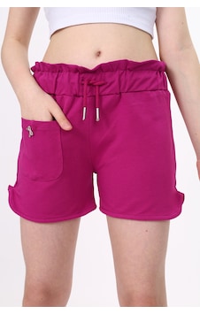 Toontoy Kids Toontoy Kız Çocuk Beli Lastikli Tek Cepli Basic Şort Mürdüm Toontoy Kids Toontoy Kız Çocuk Beli Lastikli Tek Cepli Basic Şort Mürdüm