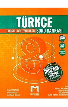 Mozaik 8. Sınıf Türkçe Soru Bankası / Harun Gündoğdu / Mozaik Yayınları / 9786056952722 Mozaik 8. Sınıf Türkçe Soru Bankası / Harun Gündoğdu / Mozaik Yayınları / 9786056952722