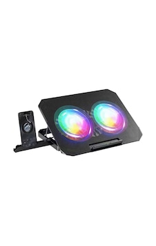 Büro Ev Ofis İçin Çift Fanlı Rgb Işıklı Standlı Notebook Soğutucu Büro Ev Ofis İçin Çift Fanlı Rgb Işıklı Standlı Notebook Soğutucu