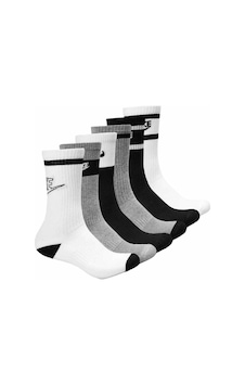 Nike Everyday Cushioned Crew Socks 6 Çift Siyah-gri-beyaz Çorap Renkli Nike Everyday Cushioned Crew Socks 6 Çift Siyah-gri-beyaz Çorap Renkli