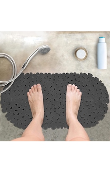 Vantuzlu Banyo Ve Duş Kaydırmazı Duşakabin Küvet Içi Vakumlu Banyo Paspası 34x68 Cm Gri Vantuzlu Banyo Ve Duş Kaydırmazı Duşakabin Küvet Içi Vakumlu Banyo Paspası 34x68 Cm Gri