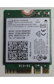 Intel 3165ngw Dual Band Wi Fi + Bluetooth 4.0 Kablosuz Ağ Kartı M.2 Ngff Intel 3165ngw Dual Band Wi Fi + Bluetooth 4.0 Kablosuz Ağ Kartı M.2 Ngff