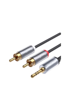 Veggieg 3.5mm Aux To 2 Rca Hi-fi Ses Kablosu 15 Metre Veggieg 3.5mm Aux To 2 Rca Hi-fi Ses Kablosu 15 Metre