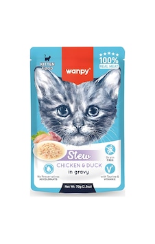 Pouch Tavuklu Ve Ördekli Yaş Kedi Maması 70gr X 5 Adet Pouch Tavuklu Ve Ördekli Yaş Kedi Maması 70gr X 5 Adet