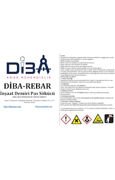 Diba Rebar Inşaat Demiri Pas Sökücü 5l