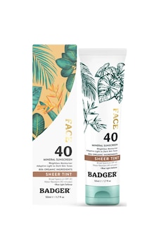 Badger Spf40 Tınted Sunscreen Cream Badger Spf40 Tınted Sunscreen Cream