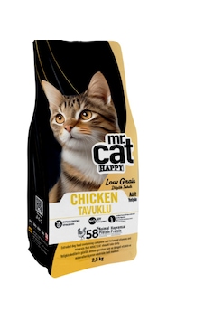Mr. Cat Happy Low Grain Tavuklu Yetişkin Kedi Maması 2500 G Mr. Cat Happy Low Grain Tavuklu Yetişkin Kedi Maması 2500 G