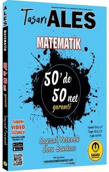 ALES Matematik 50 de 50 Net Sayısal Yetenek Soru Bankası Video Çözümlü- Tasarı Akademi