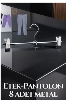 Modacar Metal Etek Pantolon Askısı - Mandallı Etek Askısı Pantolon Askısı 8 Adet Çok Renkli Modacar Metal Etek Pantolon Askısı - Mandallı Etek Askısı Pantolon Askısı 8 Adet Çok Renkli