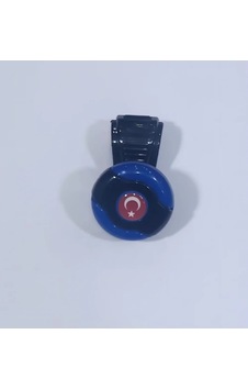 Mavi-siyah Dönebilen Vites Topuzu Türk Bayrağı Stickerlı