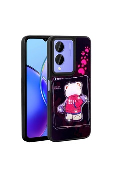 Zore Vivo Y17s Kılıf Parlayan Kabartmalı İkonik Figürlü Nvth Amas Silikon Kapak - Siyah Zore Vivo Y17s Kılıf Parlayan Kabartmalı İkonik Figürlü Nvth Amas Silikon Kapak - Siyah