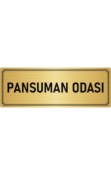 Metal Yönlendirme Levhası, Departman Kapı İsimliği Pansuman Odası 10x20 cm Altın Renk Metal Yönlendirme Levhası, Departman Kapı İsimliği Pansuman Odası 10x20 cm Altın Renk