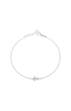 Zirkon Taşlı Pırlanta Montür Gümüş Bileklik Gümüş - Rose Gold Zirkon Taşlı Pırlanta Montür Gümüş Bileklik Gümüş - Rose Gold