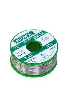 Soldex 0.75 Mm 200 Gr Kurşunsuz Lehim Teli Soldex 0.75 Mm 200 Gr Kurşunsuz Lehim Teli